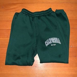 Green Sweatpants from Shein